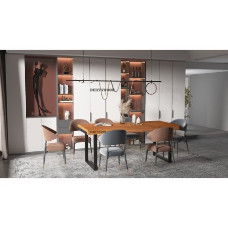 Ribes Doğal Ahşap Yemek Masası