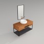 Wind Ahşap Banyo Rafı