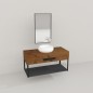 Wind Ahşap Banyo Rafı