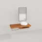 Genus Ahşap Hilton Banyo Rafı