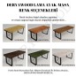 Lotus Doğal Ahşap Yemek Masası