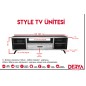 Style Masif Ahşap Demir Kapaklı Tv Ünitesi