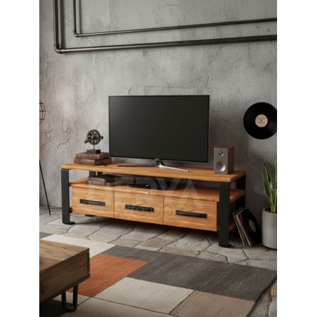 Sea Masif Ahşap 3 Çekmeceli Tv Sehpası