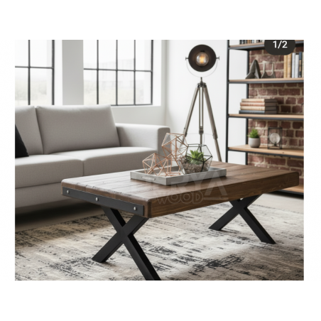 Billet Masif Ahşap Orta Sehpa