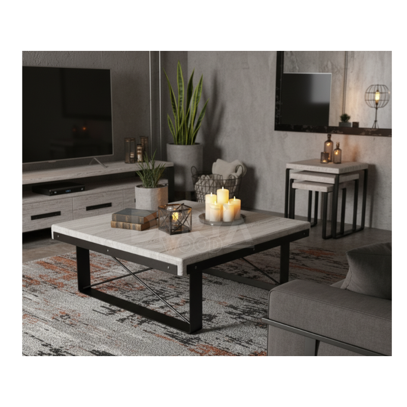 Team Doğal Ahşap Orta Sehpa