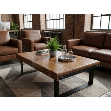 Team Doğal Ahşap Ofis Sehpa