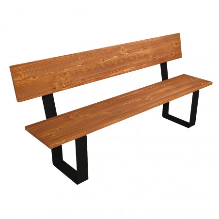 Gai Kütük Ahşap Arkalıklı Bank