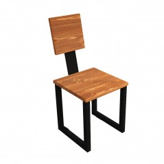 Hvit Kütük Ağaç sandalye