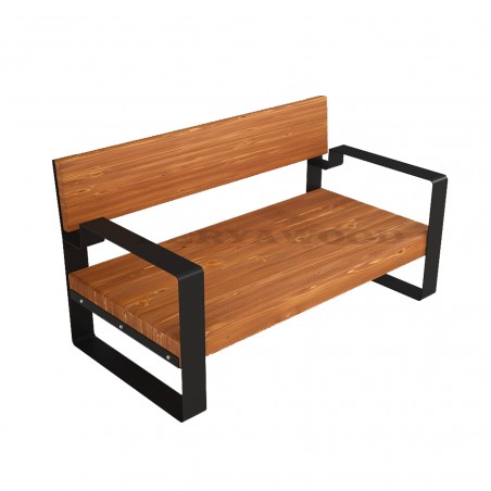 Seat Doğal Ahşap İkili Koltuk