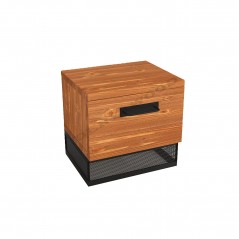 Nova Masif Ahşap Çekmeceli Komodin