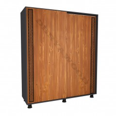 Mar Ahşap Sürgülü Kapak Gardrop