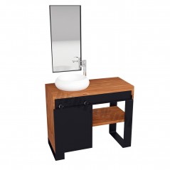 Ordo Masif  Ray Kapak Banyo Dolabı