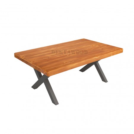 Natura Masif Ahşap Ofis Orta sehpa-Gri Ayak