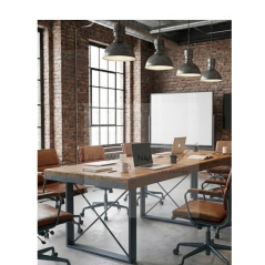 Lotus Masif Toplantı Masası-Gri Ayak