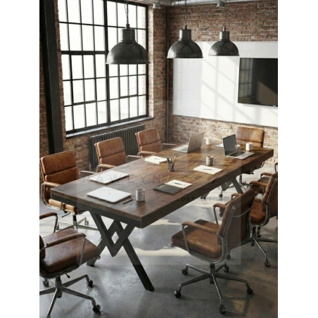 Cissus Masif Ahşap Toplantı Masası