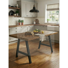 Agena Doğal Ahşap Mutfak  Masası