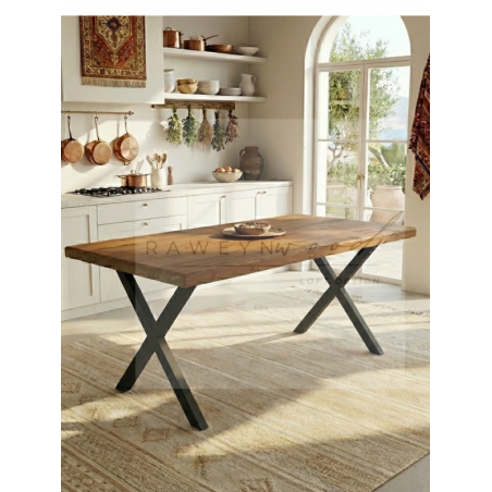 Alphard Doğal Ahşap Mutfak Masası