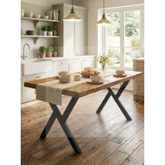 Anteres Doğal Ahşap Mutfak Masası