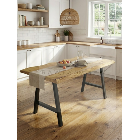 Atair Masif Ağaç Sulamalı Mutfak Masası